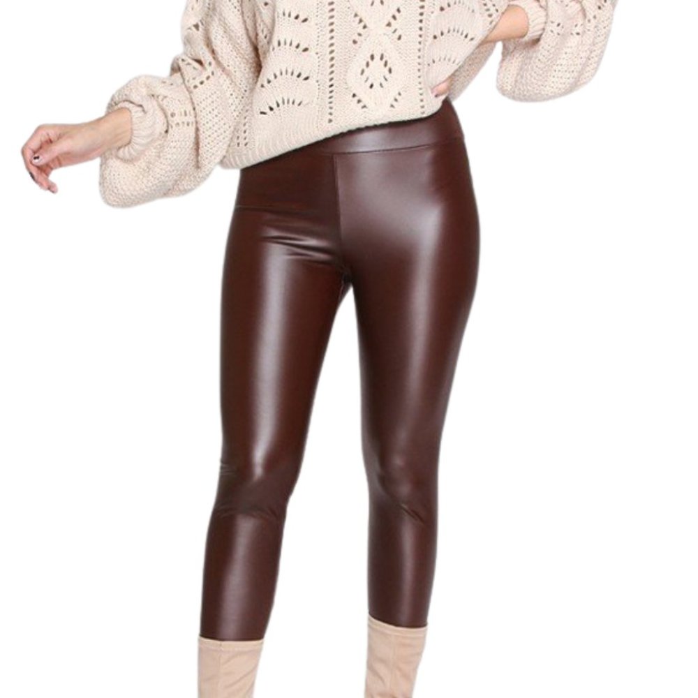 Just Skin Faux Leather Leggings